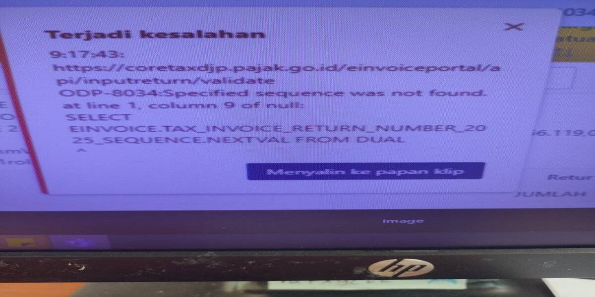 Ilustrasi Tidak bisa membuat Nota Retur Masukan di Coretax