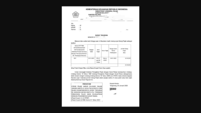 Ilustrasi Surat Teguran PPh 25